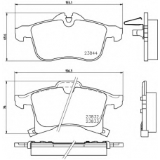 8DB 355 009-221 HELLA PAGID Комплект тормозных колодок, дисковый тормоз