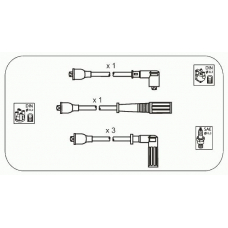 FAS16 JANMOR Комплект проводов зажигания