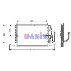 092060N AKS DASIS Конденсатор, кондиционер