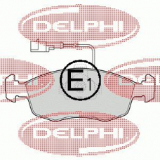 LP1416 DELPHI Комплект тормозных колодок, дисковый тормоз