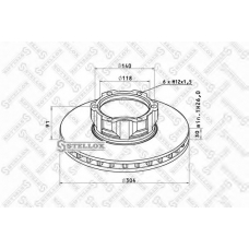 85-00774-SX STELLOX Тормозной диск