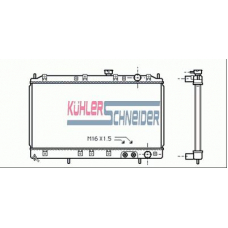 0504301 KUHLER SCHNEIDER Радиатор, охлаждение двигател