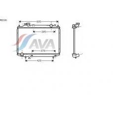 MZ2181 AVA Радиатор, охлаждение двигателя