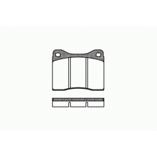 0011 00 KAWE Комплект тормозных колодок, дисковый тормоз