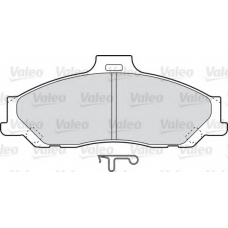 598784 VALEO Комплект тормозных колодок, дисковый тормоз