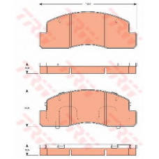 GDB7592 TRW Комплект тормозных колодок, дисковый тормоз