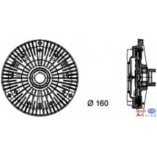 8MV 376 732-081 HELLA Сцепление, вентилятор радиатора