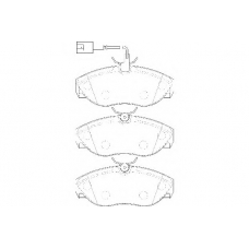 WBP21797B WAGNER LOCKHEED Комплект тормозных колодок, дисковый тормоз