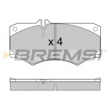 BP2238 BREMSI Комплект тормозных колодок, дисковый тормоз