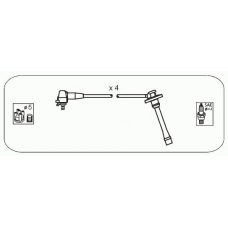 JP206 JANMOR Комплект проводов зажигания