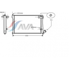 CN2101 AVA Радиатор, охлаждение двигателя