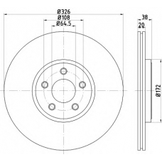 MDC1937 MINTEX Тормозной диск