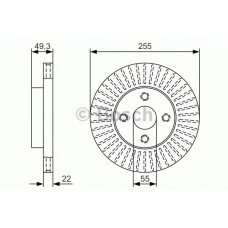 0 986 479 T11 BOSCH Тормозной диск