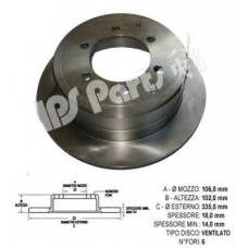 IBP-1219 IPS Parts Тормозной диск