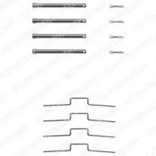 LX0165 DELPHI Комплектующие, колодки дискового тормоза
