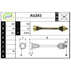 AU243 SERA Приводной вал