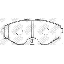 PN2261 NiBK Комплект тормозных колодок, дисковый тормоз