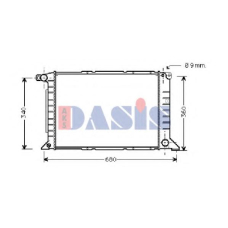 250360N AKS DASIS Радиатор, охлаждение двигателя