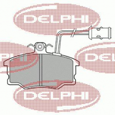 LP674 DELPHI Комплект тормозных колодок, дисковый тормоз