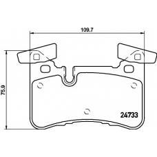 8DB 355 015-721 HELLA PAGID Комплект тормозных колодок, дисковый тормоз