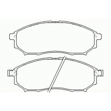 P 56 058 BREMBO Комплект тормозных колодок, дисковый тормоз