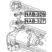 NAB-326 FEBEST Подвеска, рычаг независимой подвески колеса