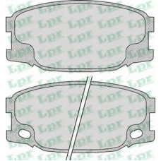05P893 LPR Комплект тормозных колодок, дисковый тормоз