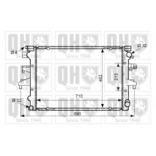 QER2539 QUINTON HAZELL Радиатор, охлаждение двигателя