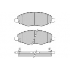 12-1272 E.T.F. Комплект тормозных колодок, дисковый тормоз