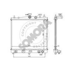 191040A SOMORA Радиатор, охлаждение двигателя