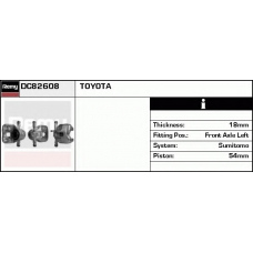 DC82608 DELCO REMY Тормозной суппорт