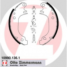 10990.136.1 ZIMMERMANN Комплект тормозных колодок