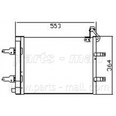 PXNCX-070T Parts mall Конденсатор, кондиционер