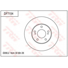 DF7154 TRW Тормозной диск
