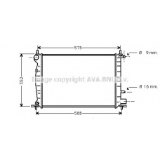 FDA2219 AVA Радиатор, охлаждение двигателя