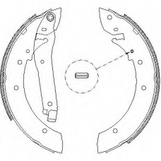 Z4103.00 WOKING Комплект тормозных колодок