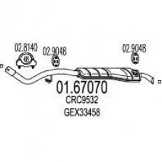 01.67070 MTS Глушитель выхлопных газов конечный