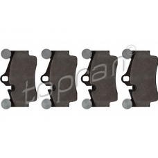114 563 TOPRAN Комплект тормозных колодок, дисковый тормоз