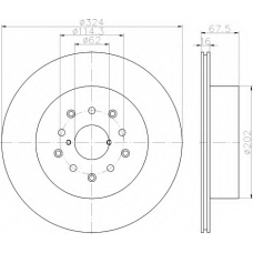 8DD 355 114-941 HELLA Тормозной диск