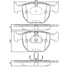 0 986 494 028 BOSCH Комплект тормозных колодок, дисковый тормоз