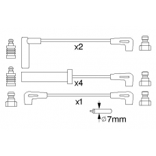 0 986 357 229 BOSCH Комплект проводов зажигания