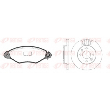 8643.01 REMSA Комплект тормозов, дисковый тормозной механизм