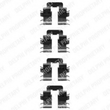 LX0345 DELPHI Комплектующие, колодки дискового тормоза