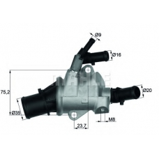 TI 148 88 MAHLE Термостат, охлаждающая жидкость