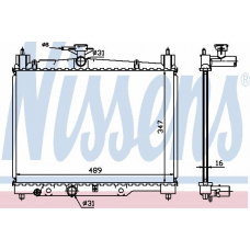64789 NISSENS Радиатор, охлаждение двигателя