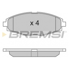 BP2804 BREMSI Комплект тормозных колодок, дисковый тормоз