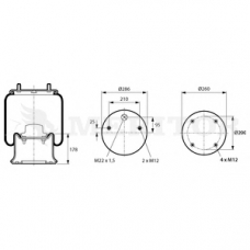 MLF8028 MERITOR Кожух пневматической рессоры