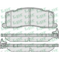 05P1013 LPR Комплект тормозных колодок, дисковый тормоз