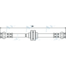 HOS3312 APEC Тормозной шланг