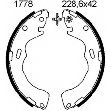 01778 BSF Комплект тормозных колодок